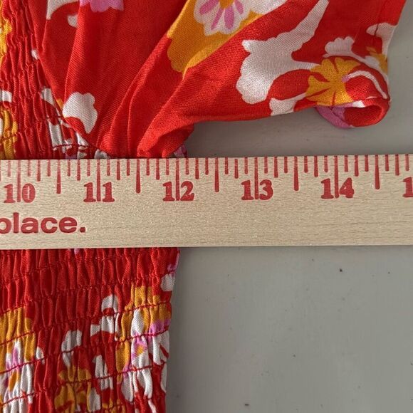 Flying Tomato peasant maxi dress Womens S Red Cottagecore Hippie‎ Boho - Picture 10 of 12